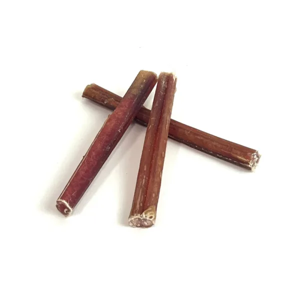 6" Bully Sticks Mid Thickness Mid-Grade in a small stack of three