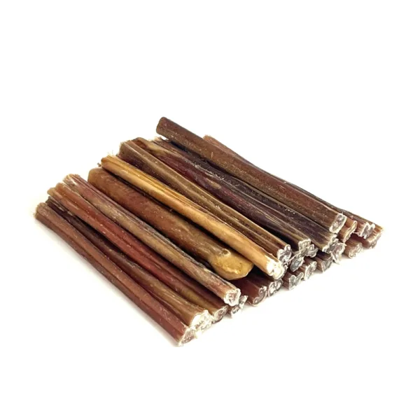 6" Bully Sticks Thin Mid-Grade in a stack