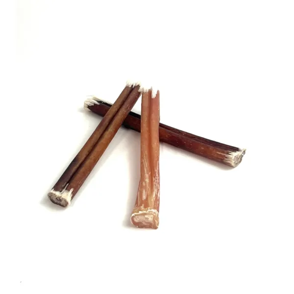 6" Thick Bully Sticks, Low Odor, in a small stack