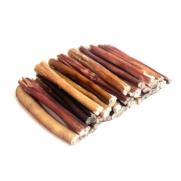 6" Mid Bully Sticks, Low Odor, in a stack