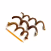 Bully spirals, low-medium odor, next to a pencil for comparison