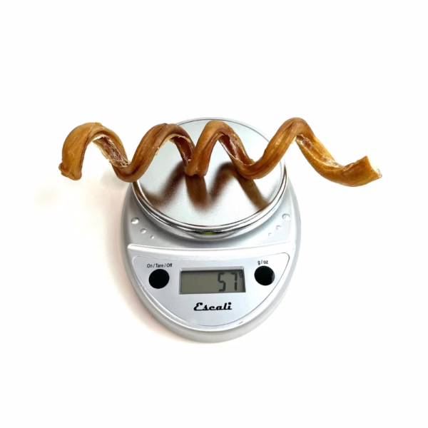 Bully spirals, low-medium odor, on a scale
