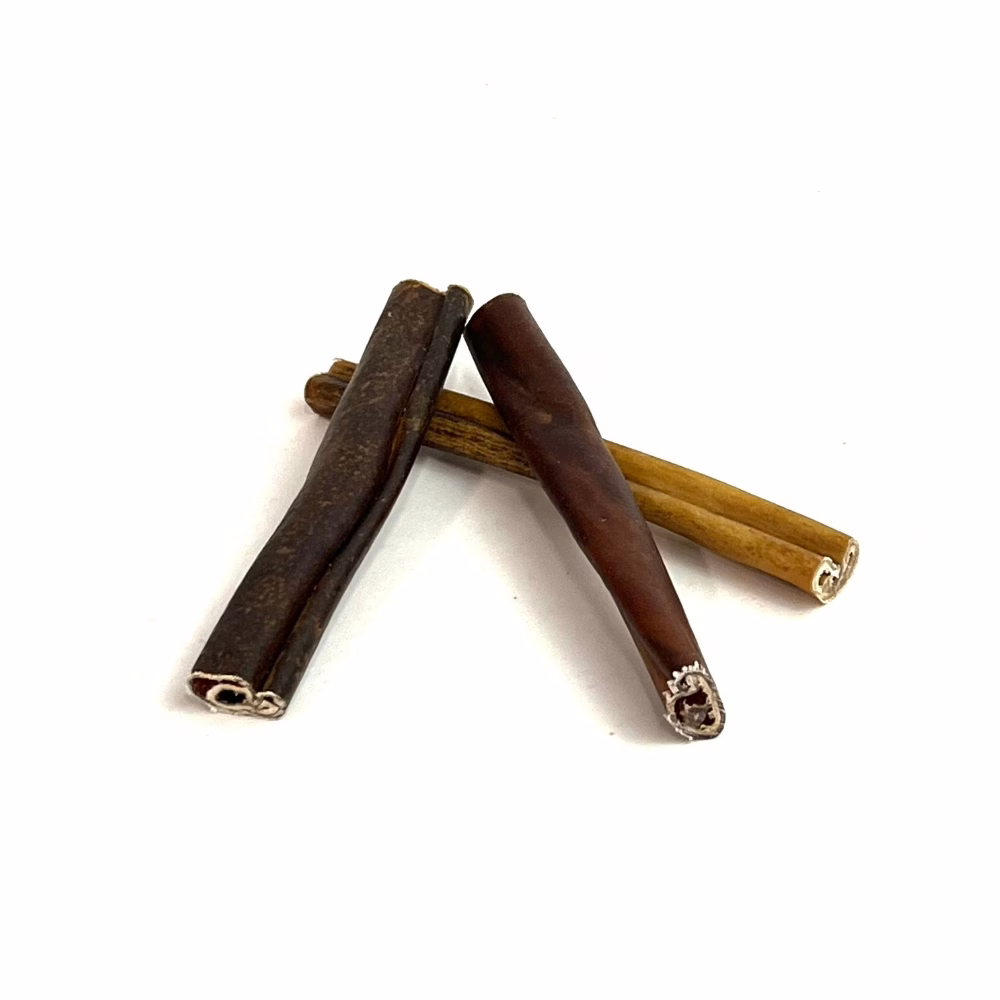 6" Collagen Sticks | Mid (17-24g) | Low Odor 2 6" collagen sticks, mid, in a small stack