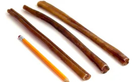 12" Bully Sticks | Jumbo (75-86g) | Very Low Odor 8 12" straight bully sticks, mid, low odor, pencil