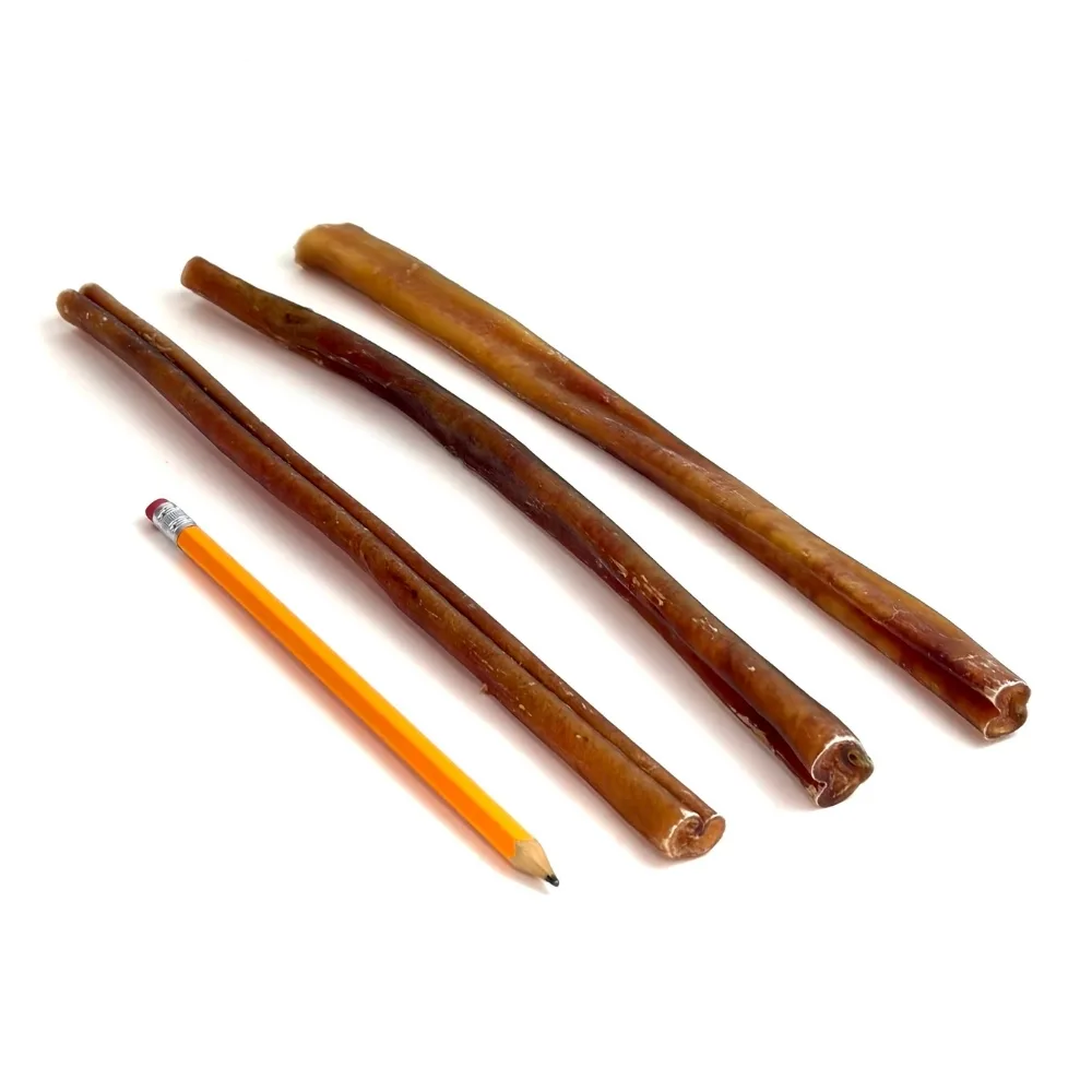 12-inch-bully-sticks-mid-low-odor-pencil-m16 12" straight bully sticks, mid, low odor, pencil