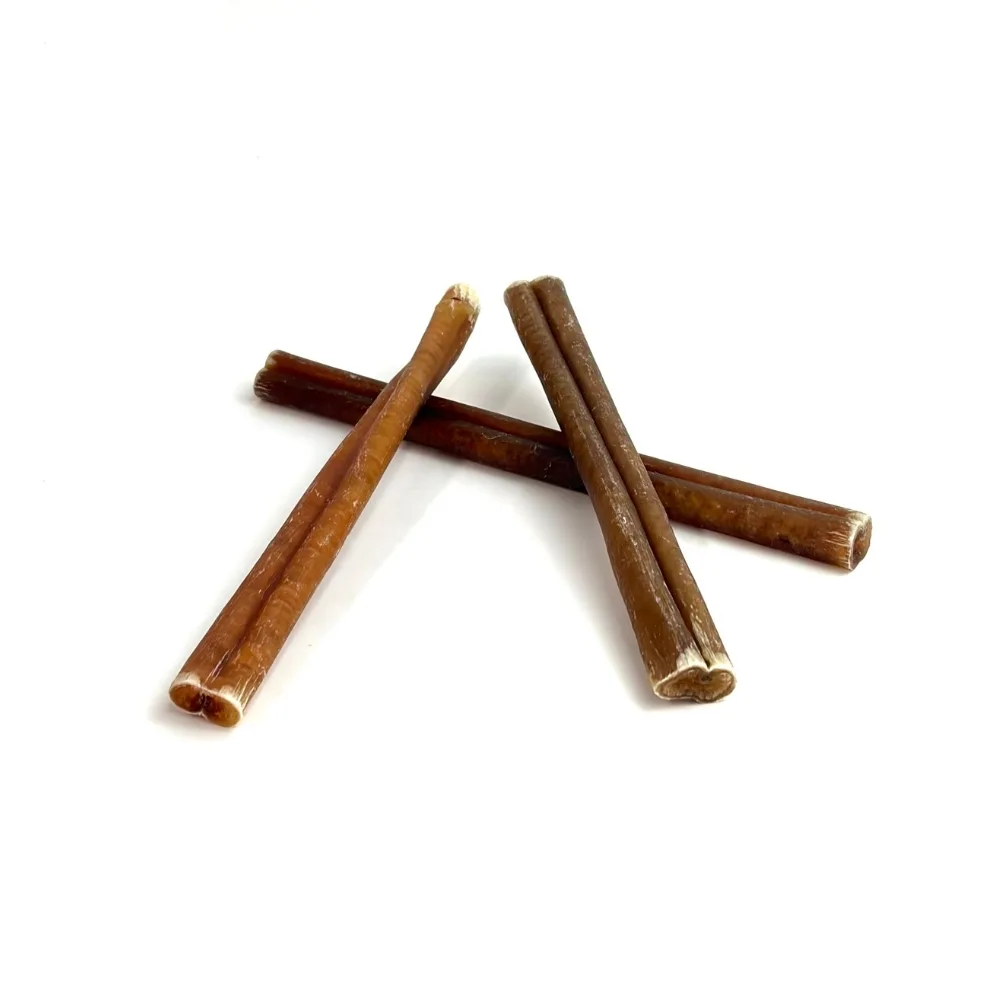 6" Bully Sticks | Thin/Mid (15-22g) | Low Odor 2 6" straight bully sticks, thin-mid, low odor, small stack